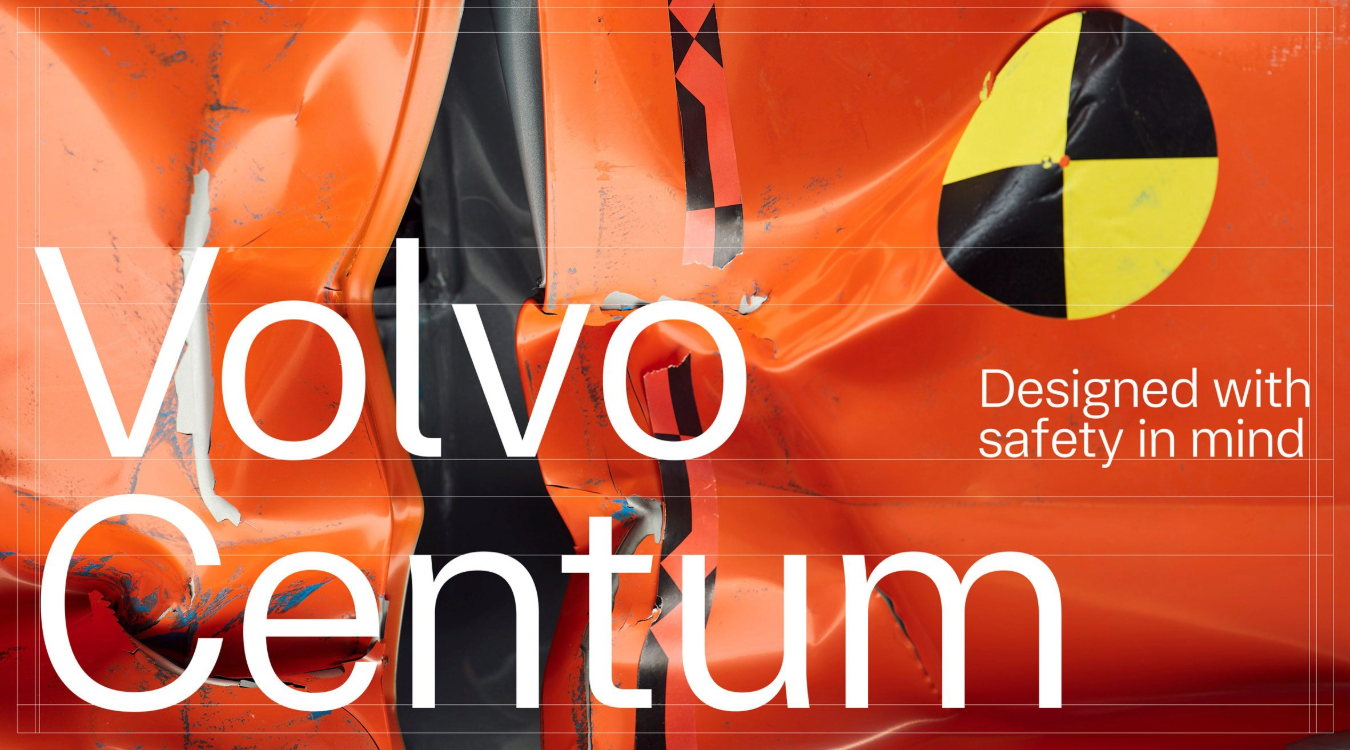Volvo Centum - Eine Schriftart kann Leben retten